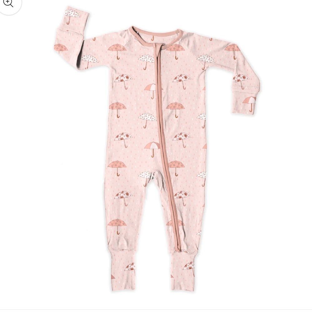 SWEET P BABY‎ CO. Skull Head Zip Up Bamboo Pajamas 3-6 months NWT in packaging